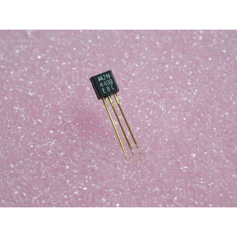 Lot x5: transistor 2N 4400 ~ 2N4400 transistor NPN Si,Ic max:0.6A, pattes dorées