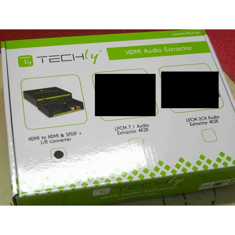 techly HDMI Audio Extractor ~ HDMI vers HDMI video & audio SPDIF + RCA R/L