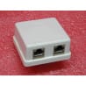 boîtier mural ethernet cat5 ~ 2 * RJ45 femelle ~ MDC 909711