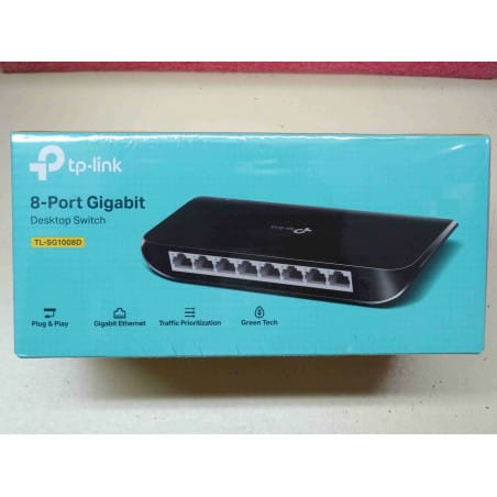 tp-link 8-port gigabit ethernet 16Gbps switch TL-SG1008D