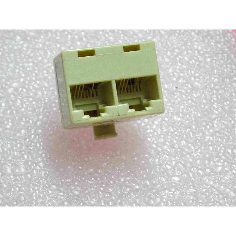 connecteur adaptateur modular duplex RJ45 1 mâle/2 femelle 10BaseT FA3048X8X8TC5