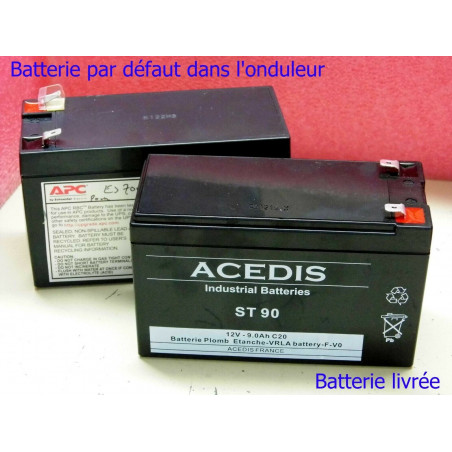 batterie au plomb étanche ST90 12v 9ah  pour onduleur APC UPS ES-700 / UPS ES700