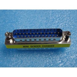 Mini Changeur de Genre DB25 M / M Adaptateur Sub-D 25 -Mâle Gender Changer Sub-d