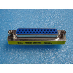 Mini Changeur de Genre DB25 F / F Adaptateur Sub-D 25 -Femelle Gender Changer DB