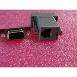 DB9 femelle vers RJ12 Femelle F/F modular  Convertisseur Adaptateur rj12F