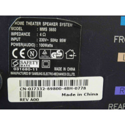 home theater speaker system DELL MMS 5650 100w (impédance 4 ohms) 230Vac 50Hz