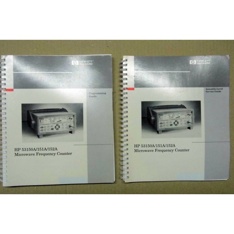 manual for HP 53150A/151A/152A microwave freq. counter programming+service guide