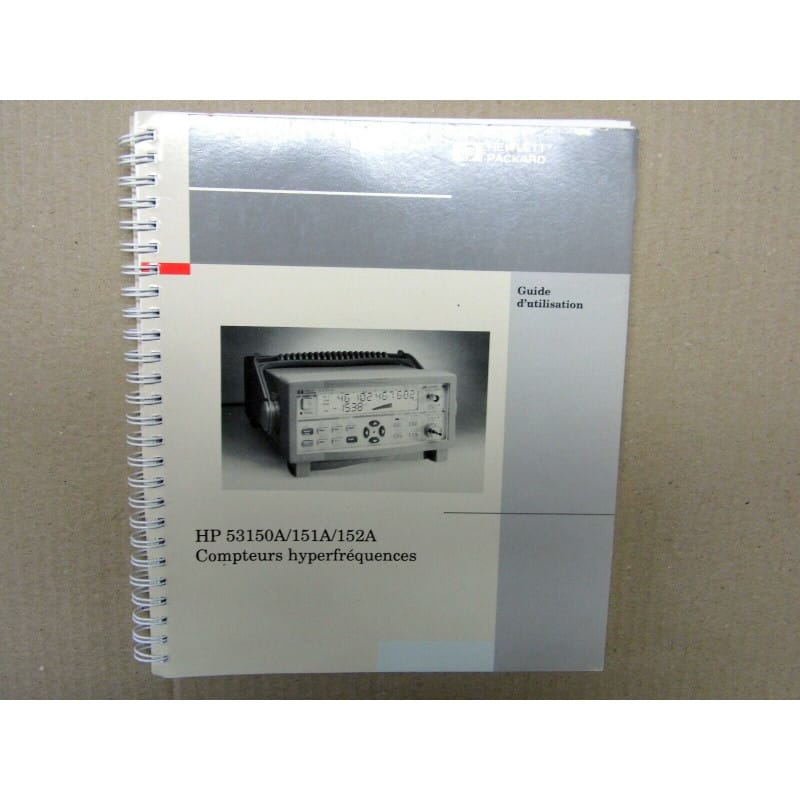 manuel HP 53150A/53151A/53152A compteurs hyperfréquences guide d'utilisation Fr