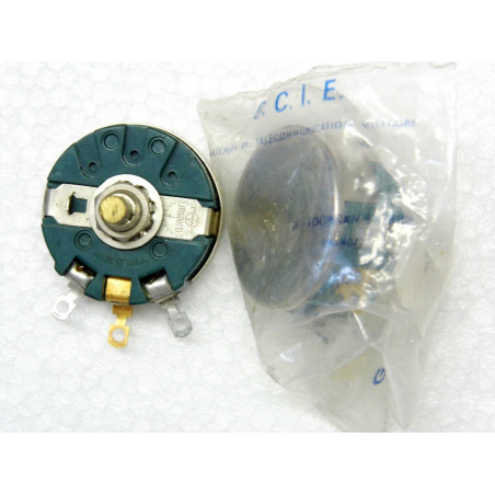 Lot x2 : potentiomètre 50k ohms 4W G.C.I.E 5905-00-681-6412 (qualité militaire)