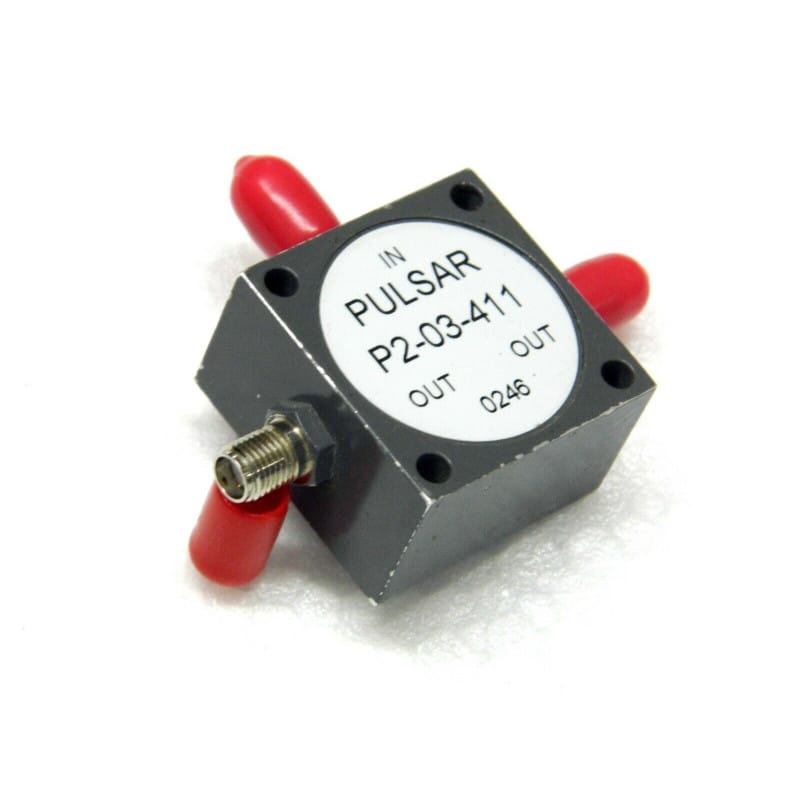 pulsar P2-03-411 ~ 2-Way, SMA female, Power Divider, 0.5-100 MHz