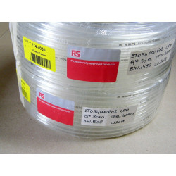 Lot x2: Tuyau à air US98A, 30m Clair, en Polyuréthane, Øext 6mm, Øint 4mm