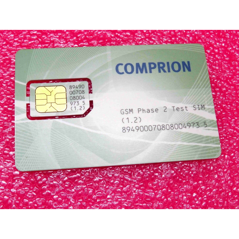 carte comprion 89490 GSM phase 2 test SIM (1.2)