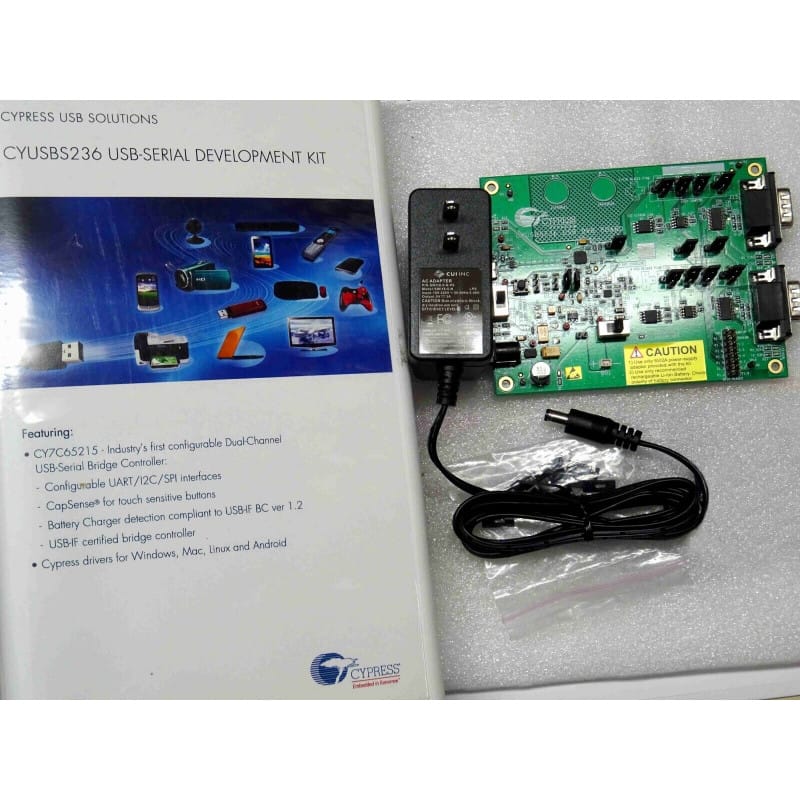 cypress USB solutions CYUSBS236 USB-serial development kit ~ CapSense and BCD