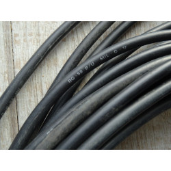 Lot de 10 Cordon Vidéo de 3M BNC Male - Male 75ohms Câble RG59B/U Coaxial LG 3M