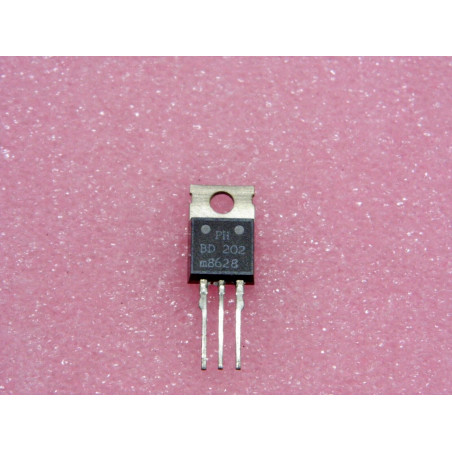 Lot x3 : transistor BD 202 ~ transistor BD202 PNP TO220 Si ~ Ic max 8A