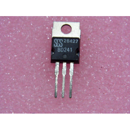 Lot x5 : transistor BD 241 BD241 ~ transistor NPN Si ~ Ic max 3A