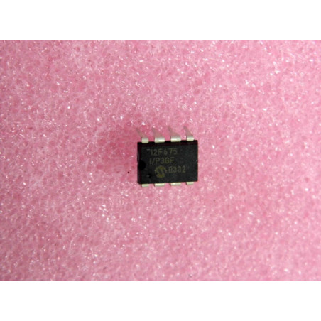 ci PIC 12F675 -I/P ~ic PIC12F675-I/P Flash-Based 8-Bit CMOS µcontroller (PLA016)