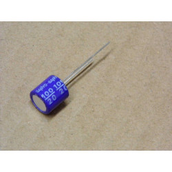 Lot x8 : condensateur capacitor 100µF 100uF 100MF 20v sanyo 105°C 10x10mm