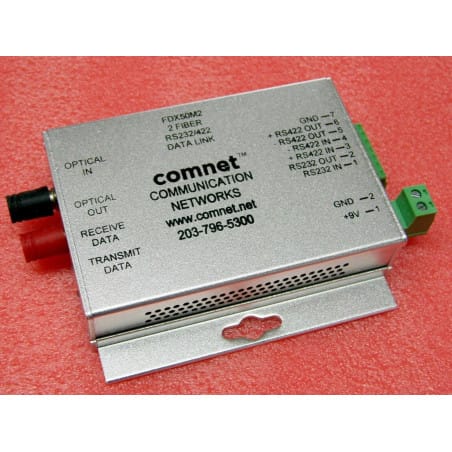 comnet communication networks 203-796-5300 FDX50M2 2-Fiber RS232/422 Data Link