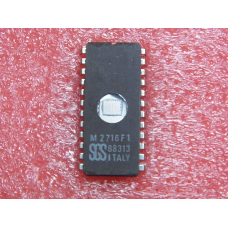 ci M 2716 F1 ~ ic M2716F1 ~ 2048 x 8 UVPROM ~ DIP24 ~ boîtier céramique (PLA003)