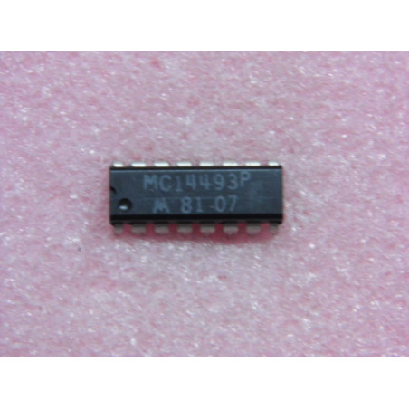 ci MC 14493 P ~ ic MC14493P ~ 7-Segment Decoder ~ DIP16 (PLA031)