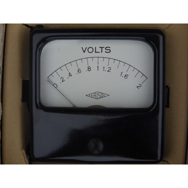 Voltmètre 2V 72x72mm Ferisol made in France Ref 6625-14-2897201